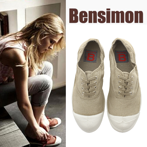 벤시몽 라셋 Bensimon TENNIS LACET - coquille/egg shell