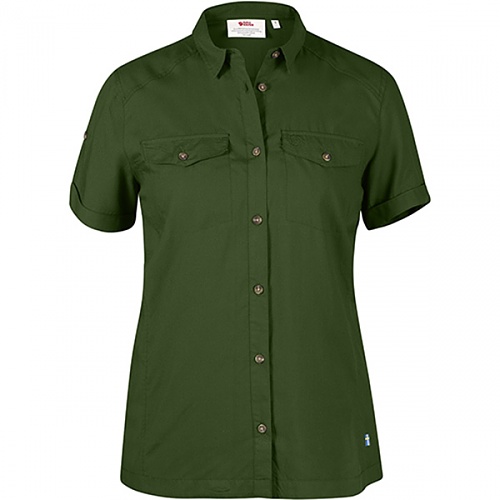 피엘라벤 우먼 아비스코 벤트 반팔 셔츠 슬림핏 Abisko Vent Shirt SS W(A) (89475A) - Pine Green