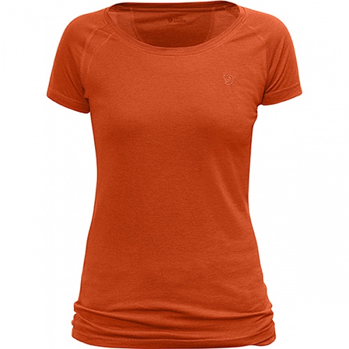 [이월상품] 피엘라벤 우먼 아비스코 트레일 티셔츠 Abisko Trail T-Shirt W (89629) - Flame Orange