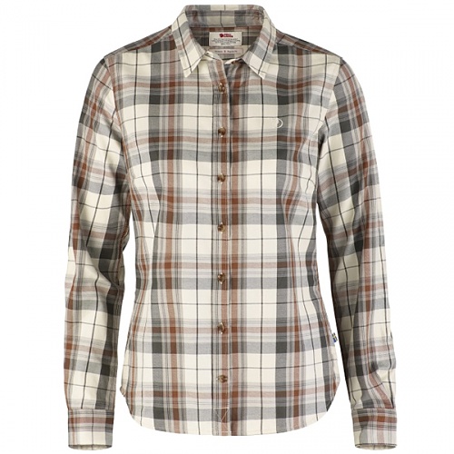 [이월상품] 피엘라벤 우먼 오빅 플란넬 셔츠 Ovik Flannel Shirt W (89776) - Chalk White